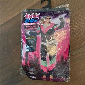 80s Track Suit Costume Neon Fanny Pack Cassette Player Walkman 1980s Tracksuit